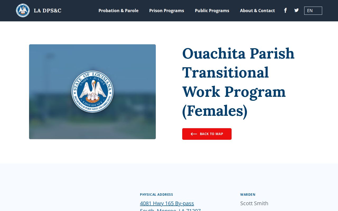 Ouachita Parish Transitional Work Program female departure source
