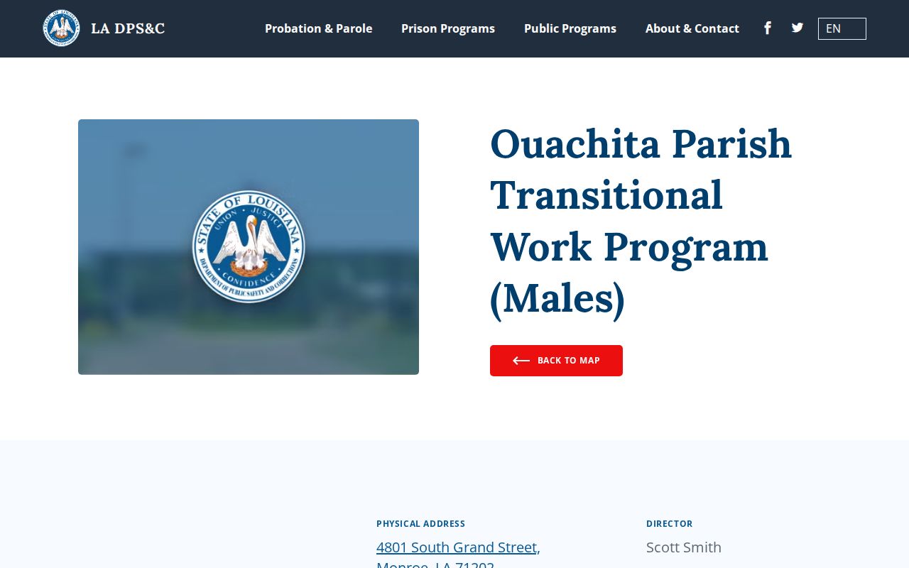 Ouachita Parish Transitional Work Program male release source